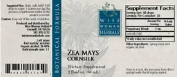 Label for Zea Mays Cornsilk