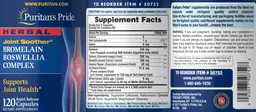 Label for Joint Soother Bromelain Boswellia Complex