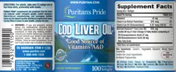 Label for Cod Liver Oil