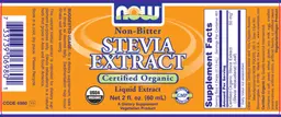 Label for Stevia Extract