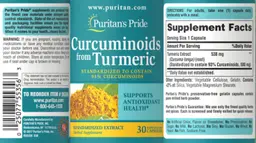 Label for Curcuminoids from Turmeric