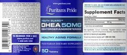 Label for DHEA 50 mg