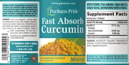 Label for Fast Absorb Curcumin