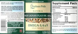 High Lignan Flax Oil 1000 mg