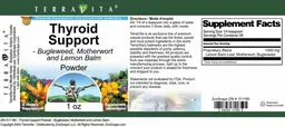 Label for Thyroid Support Powder