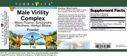 Label for Male Virility Complex Powder