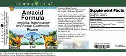 Label for Antacid Formula Powder