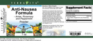 Anti-Nausea Formula Powder