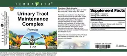 Label for Urinary Tract Maintenance Complex Powder