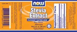 Label for Stevia Extract