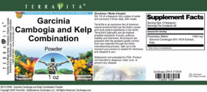 Garcinia cambogia and Kelp Combination P