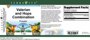 Valerian and Hops Combination Powder