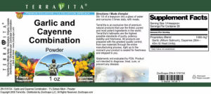 Garlic and Cayenne Combination Powder