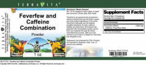 Feverfew and Caffeine Combination Powder