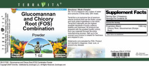 Glucomannan and Chicory Root (FOS) Combi