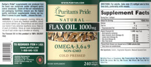 Natural Flax Oil 1000 mg