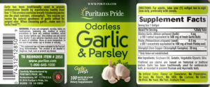 Odorless Garlic & Parsley