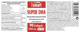 Label for Super DHA 1860 mg