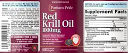 Label for Red Krill Oil 1000 mg
