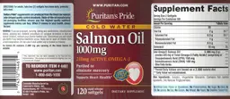 Label for Salmon Oil 1000 mg