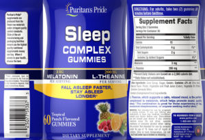 Sleep Complex Gummies Tropical Punch Fla