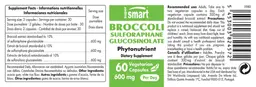 Label for Broccoli Sulforaphane Glucosinolate 600 mg