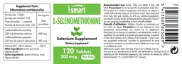 Label for L-Selenomethionine 200 mcg