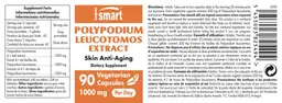 Label for Polypodium Leucotomos Extract 1000 mg