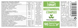 Label for Multimineral Complex