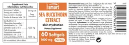Label for Sea Buckthorn Extract 1000 mg