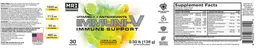 Label for Immuni-V Lemon & Lime Effervescent