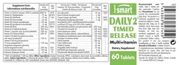 Label for Daily 2 Timed Release Multivitamin
