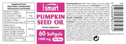 Label for Pumpkin Seed Oil 1000 mg