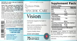 Label for Specific Care Vision