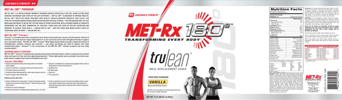 Label for Trulean Vanilla