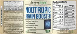 Label for Nootropic Brain Booster