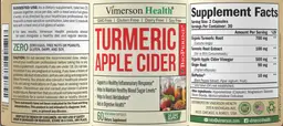 Label for Turmeric Apple Cider