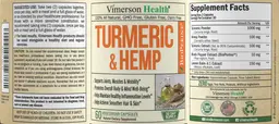 Label for Turmeric & Hemp