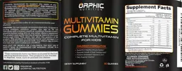 Label for Multivitamin Gummies Complete Multivitamin for Kids