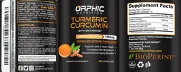 Label for Turmeric Curcumin with BioPerine 1965 mg