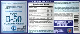 Label for Mega B-50 Timed Release