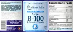 Label for Mega B-100 Timed Release