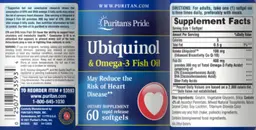 Label for Ubiquinol & Omega-3 Fish Oil