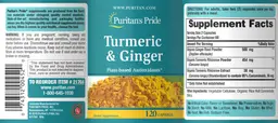 Label for Turmeric & Ginger