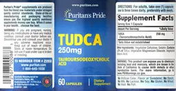 Label for TUDCA 250 mg