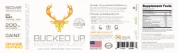 Label for Pre-Workout Non-Stimulant Orange Mango