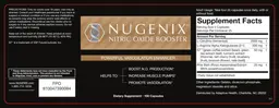 Label for Nugenix Nitric Oxide Booster