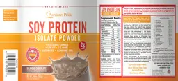 Label for Soy Protein Isolate Powder Delicious Chocolate