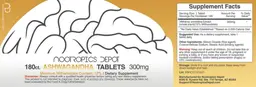 Label for Ashwagandha 300 mg