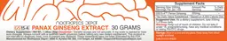 Label for GS15-4 Panax Ginseng Extract